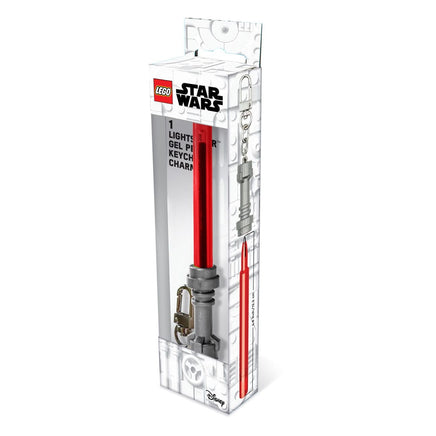 Portachiavi Penna Gel LEGO Spada Laser Star Wars con inchiostro Rosso