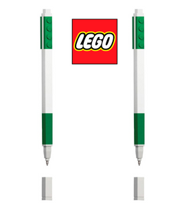 Set 2 Penne Ufficiali LEGO con inchiostro di colore Verde