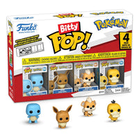 Funko Bitty Pop Pokemon 4 Pack Squirtle Eevee Growlithe Psyduck
