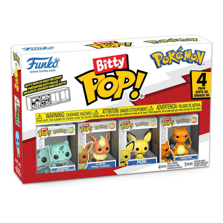 Funko Bitty Pop Pokemon 4 Pack Bulbasaur Flareon Pichu Charizard