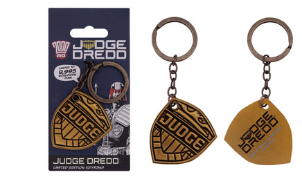 Portachiavi in metallo 2000 AD Judge Dredd Mega-City One Limited Edition