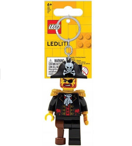 Portachiavi luminoso LEGO Led Capitan Brickbeard Pirata 8 cm