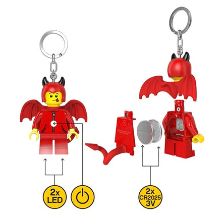 Portachiavi luminoso LEGO Led Light-Up Little Devil 8 cm