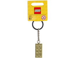 Portachiavi con mattoncino LEGO gold dorato V122 850808

