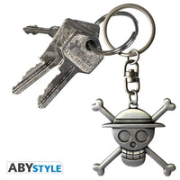 Portachiavi in metallo smaltato One Piece Luffy Skull 3d Abystyle