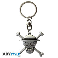 Portachiavi in metallo smaltato One Piece Luffy Skull 3d Abystyle