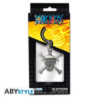 Portachiavi in metallo smaltato One Piece Luffy Skull 3d Abystyle