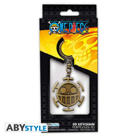 Portachiavi in metallo smaltato One Piece Trafalgar Law  3d Abystyle
