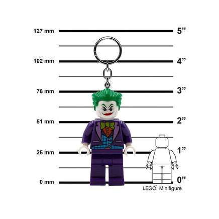 Portachiavi luminoso LEGO Led Dc Comics Joker Batman 8 cm