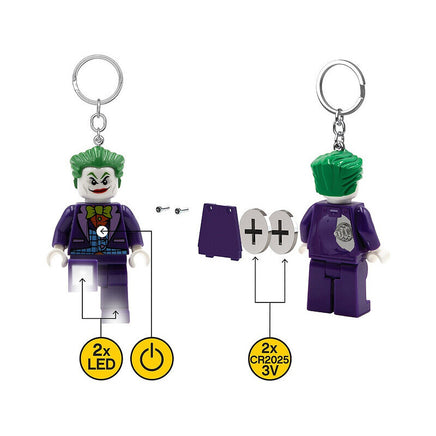 Portachiavi luminoso LEGO Led Dc Comics Joker Batman 8 cm