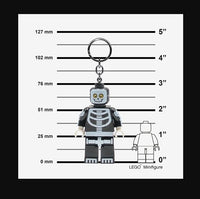 Portachiavi luminoso LEGO Led Scheletro Halloween 8 cm