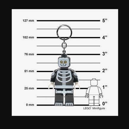 Portachiavi luminoso LEGO Led Scheletro Halloween 8 cm