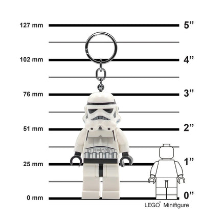 Portachiavi luminoso LEGO Led Star Wars Stormtrooper 8 cm