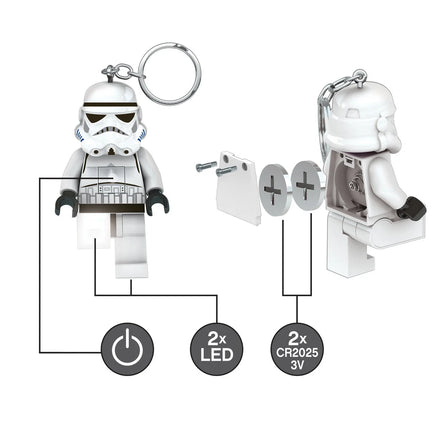 Portachiavi luminoso LEGO Led Star Wars Stormtrooper 8 cm