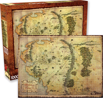 Puzzle The Hobbit Map Signore degli Anelli 1000 pezzi