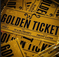 Replica Biglietto Golden Ticket Willy Wonka e La Fabbrica di Cioccolato
