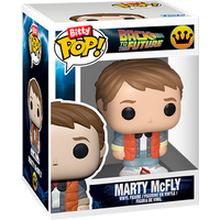 Funko Bitty Pop Ritorno al Futuro Figure Marty McFly e Time Machine Delorean