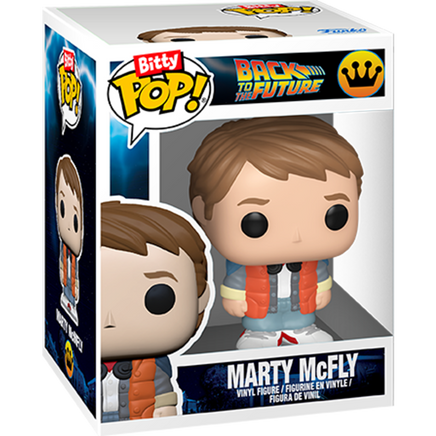 Funko Bitty Pop Ritorno al Futuro Figure Marty McFly e Time Machine Delorean