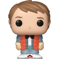 Funko Bitty Pop Ritorno al Futuro Figure Marty McFly e Time Machine Delorean