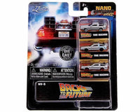 Set 3 Modellini Back To The Future 1982 Delorean Nano Models Diecast 1/87 Jada
