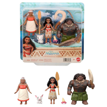 Set 3 Action Figure Moana Vaiana Walt Disney Mattel
