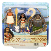 Set 3 Action Figure Moana Vaiana Walt Disney Mattel
