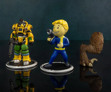 Fallout Mini Figures 2-Pack Set A Excavator & Vault Boy Gun Pvc
