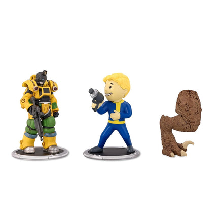 Fallout Mini Figures 2-Pack Set A Excavator & Vault Boy Gun Pvc
