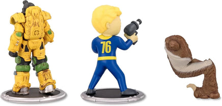 Fallout Mini Figures 2-Pack Set A Excavator & Vault Boy Gun Pvc
