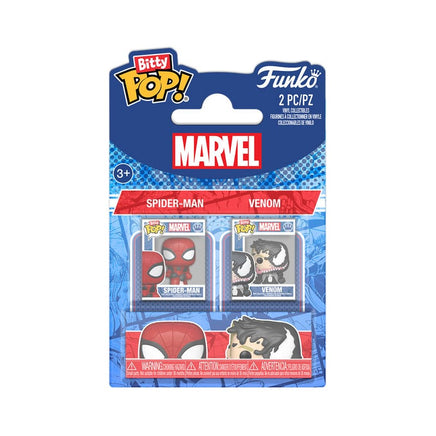 Funko Bitty Pop Spiderman 2 Pack Marvel Uomo Ragno Venom