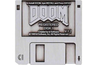 Spilla Videogame Doom Floppy Disk Pin Badge Limited Edition