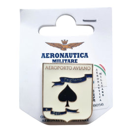 Spilla in metallo smaltato Aeroporto di Aviano Aeronautica Militare