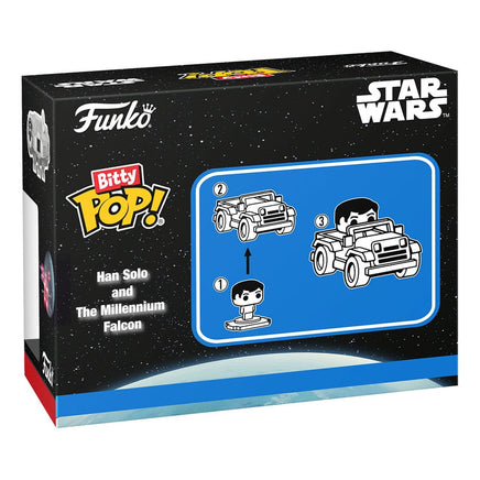 Bitty POP Display Star Wars Han Solo con Millennium Falcon