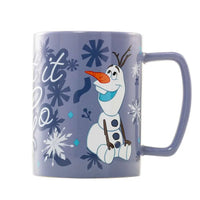 Tazza Mug Frozen Olaf Ceramica 450ml con Copertura Peluche Morbida Walt Disney