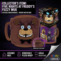 Tazza Mug Five Nights At Freddy's Freddy Fazbear con Copertura Peluche Morbida