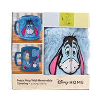 Tazza Mug Winnie The Pooh Eeyore 450ml con Copertura Peluche Morbida Walt Disney