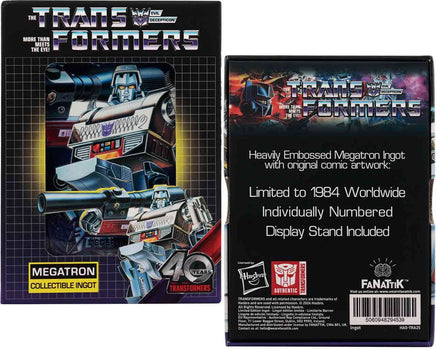 Lingotto in Metallo Transformers Megatron Decepticons Anniversario 40Th
