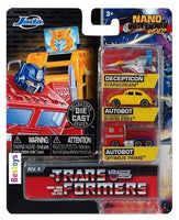 Set 3 Modellini Transformers Optimus Bumblebee Nano Models Diecast 1/87 Jada