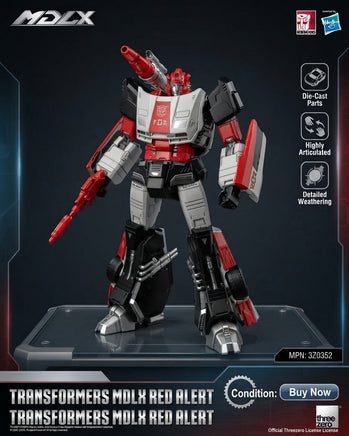 Action Figure Transformers Red Alert Mdlx Threezero
