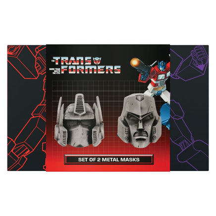 Set 2 Caschi in metallo Transformers Optimus Prime Megatron Limited Edition Fanattik