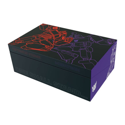Set 2 Caschi in metallo Transformers Optimus Prime Megatron Limited Edition Fanattik