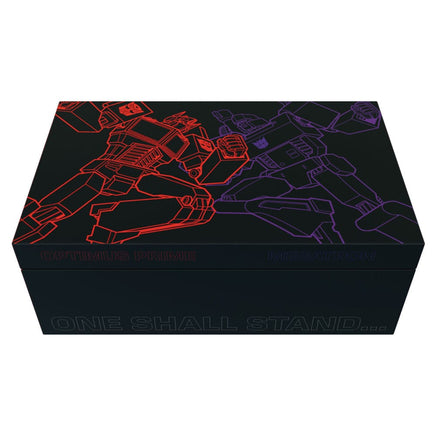 Set 2 Caschi in metallo Transformers Optimus Prime Megatron Limited Edition Fanattik