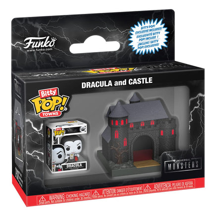 Universal Monsters Bitty POP! Towns Vinyl Figure Conte Dracula con Castello
