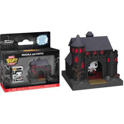 Universal Monsters Bitty POP! Towns Vinyl Figure Conte Dracula con Castello
