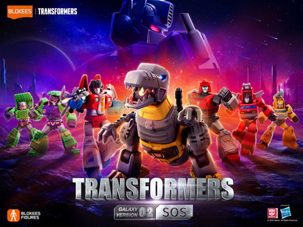 Set 9 Action Figure Transformers Blokees Kit Galaxy Versione 02 SOS