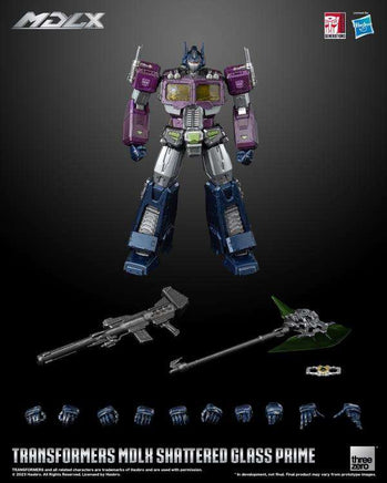 Action Figure Transformers Mdlx Shattered Glass Optimus Prime Limited Edition