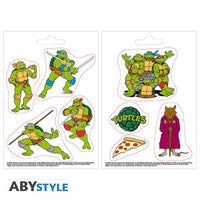 Set 8 adesivi stickers Tartarughe Ninjia Turtles