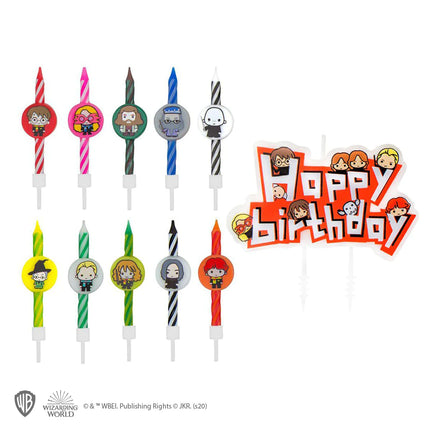 Set 11 candele compleanno personaggi Harry Potter Hogwarts Birthday Candle