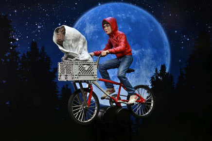 Diorama Neca E.T. l'Extraterrestre con Elliot in bicicletta