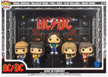 Funko Pop 5 Pack Album ACDC In Concert Tour Special Edition Deluxe Rock Music